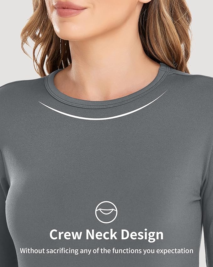 WEERTI Thermal Underwear for Women Long Johns with Fleece Lined, Base Layer Women Cold Weather Top Bottom