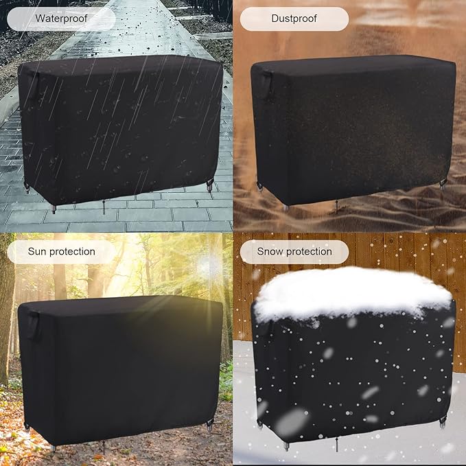 Kingling Outdoor Table Cover for Outdoor Bar Table, 55 Inch Waterproof Patio Bar Table Cover for Outdoor Prep Tables - 55''L x 19''W x 36''H