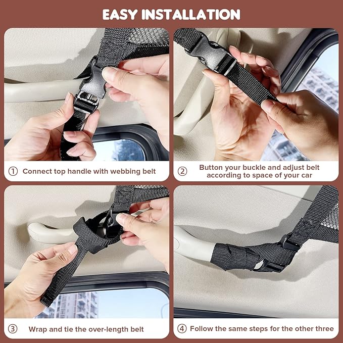 Kaskawise SUV Car Ceiling Cargo Net Pocket,35.4"x23.6" Double-Layer Mesh Car Roof Storage Organizer for Ford,F150,Jeep,Honda CRV,RAV4,Van Organizers and Storage,Camping Accessories