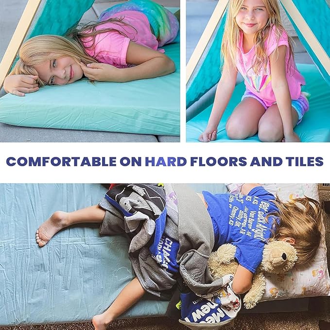 Hazli Matrix Comfort-Cell Memory Foam Camping Mattress Pad - Portable Foam Sleeping Pad for Camping - Roll up Sleeping Mat for Adults - Floor Mattress Guest Floor Bed for Sleepover, Car SUV Cot