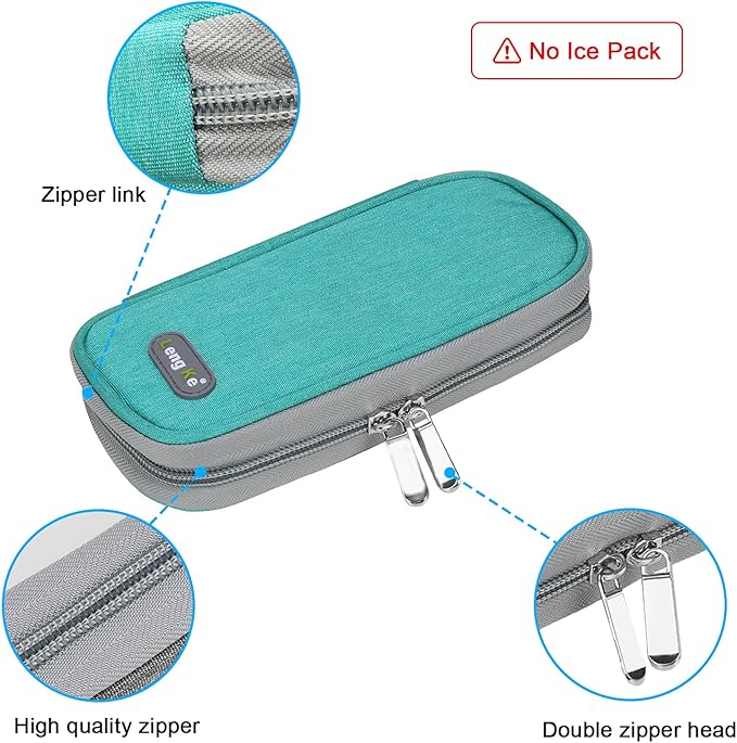 YOUSHARES Insulin Cooler Travel Case - Organizer Insulin Case for Diabetes Accessories Keep Supplies Safe and Cold