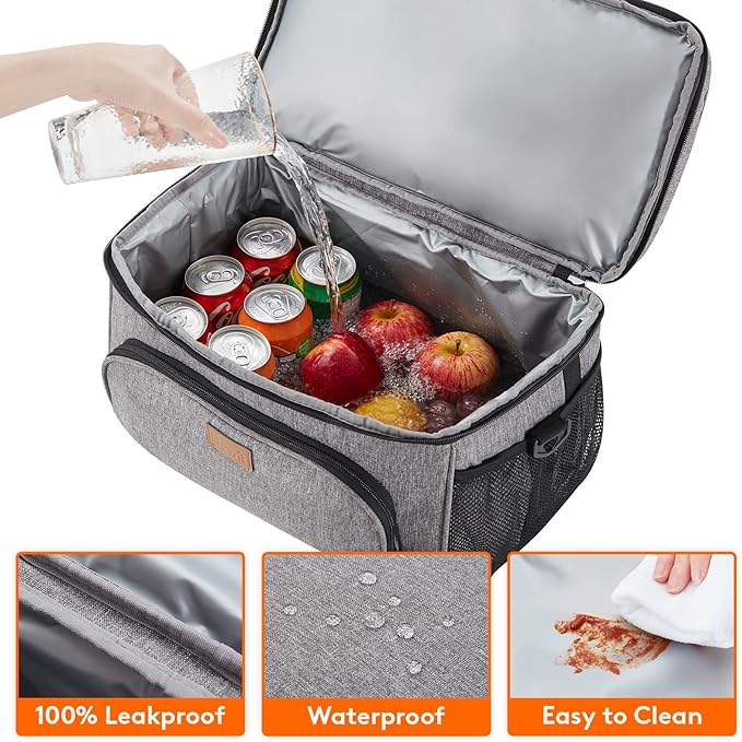 Lifewit Large Cooler Bag Insulated Lunch Bag Lightweight Portable Cool Bag Double Layer for Picnic, Beach, Work, Trip