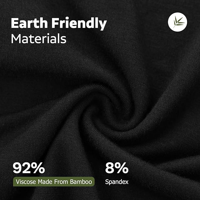 BAMBOO COOL Men's Ultra Breathable Underwear,No Riding Up Boxer Briefs with ComfortFlexible Waistband,Multipack