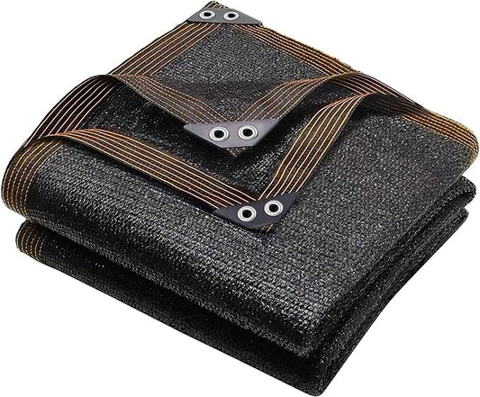 winemana 90% Black Shade Cloth, 3.3 x 13.3 FT Mesh Tarp for Garden Greenhouse Patio, Plants Heat Protection, Outdoor Sun Shade Cover, Resistant Netting Screen with Grommets for Growing Chicken Coop