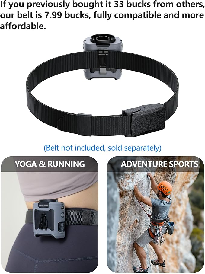 AI Portable Waist Fan Rechargeable 10000mah Belt Shirt Clip On Fan For Body Cooling That Blow Cold Air 5 Speeds Flashlight Up To 40H