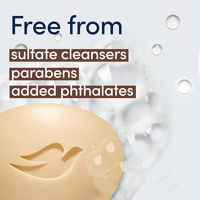 Dove Beauty Bar Soap Restoring Coconut & Cocoa Butter, 8 Bars for Restored Skin, Nourishes Skin 3.75 oz