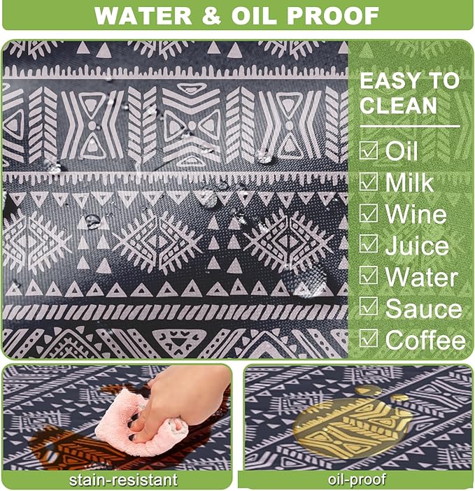 Picnic Table Cover with Bench Covers Vinyl Elastic Edges Fitted Rectangle Seat Tables Waterproof 3-Piece72X30in Set Outdoor Rectangular Folding Backing Tablecloth for Camping Over SizeTie-Dye 115