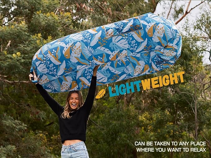 WEKAPO Inflatable Sun Lounger, Air Sofa, Hammock, Portable, Waterproof and Leak-Proof, Ideal for Backyard, Beach, Travel, Camping, Picnics and Music Festivals