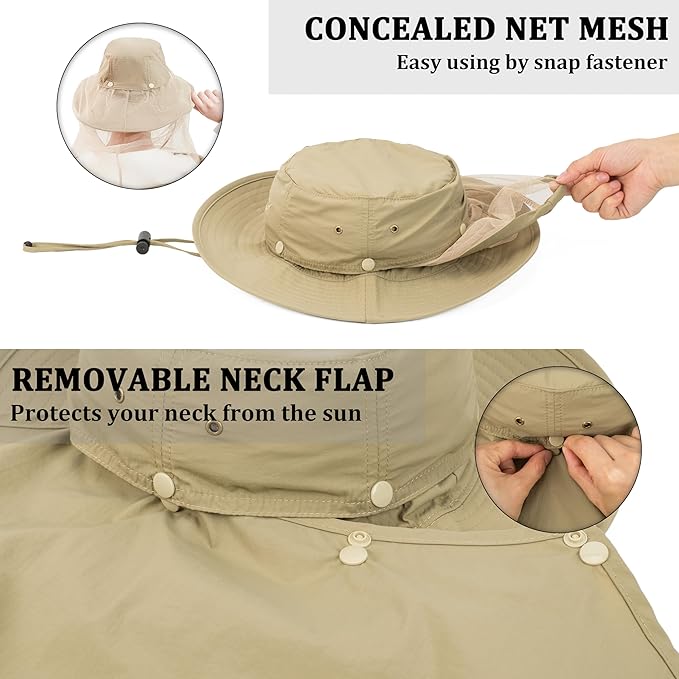 Palmyth Head Net Hat, Sun Hat Safari Hat