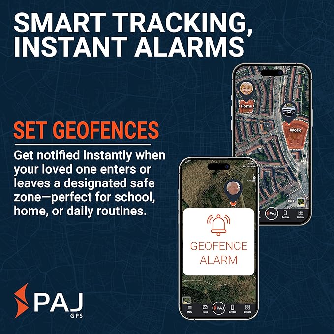PAJ GPS Easy Finder 4G – GPS Tracker for Kids, Seniors/Elderly & Loved Ones – Real-Time Location Tracker Device, SOS/Emergency Button, Voice Messages, Up to 14 Days Battery - Subscription Required