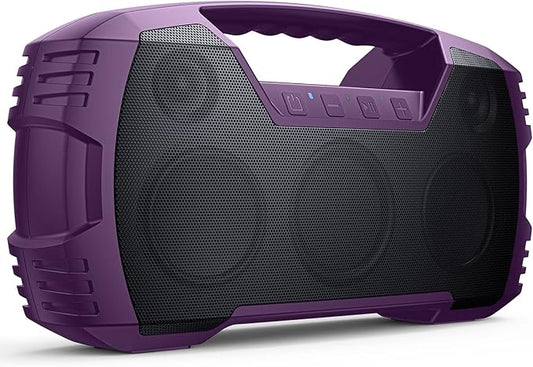 Houl Zallee IPX7 Waterproof Bluetooth Speaker, 40W Portable Wireless Speakers, 32H Playtime, Stereo Loud Sound, Deep Bass, with Handle, Bluetooth 5.0, Built-in Mic, for Party/Pool/Camping/Gifts