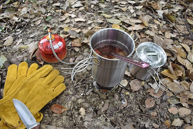 Titanium Long Handel Spork and Spoon, Camping Spork and Spoon, Soup Spoon, Eco-Friendly Coffee Spoon, Portable Travel Camping Utensils