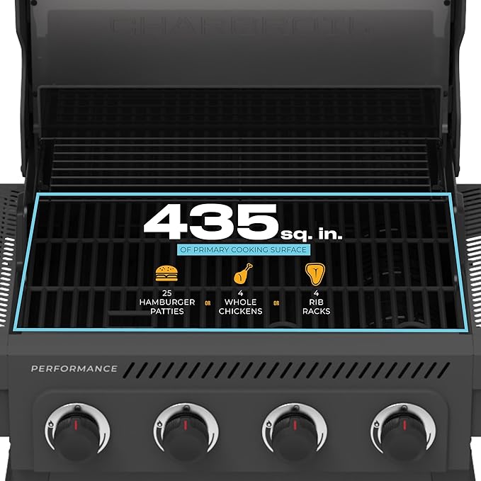 Charbroil Performance Series 4-Burner Gas Grill Cart, Gray - 463253825