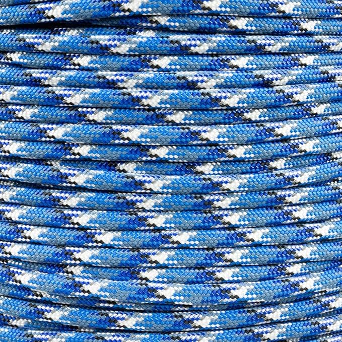 Paracord Planet Reflective 550lb Paracord – 7 Strand Type III Nylon Parachute Cord for Outdoor Visibility, Hiking, and Crafting – 30+ Colors and 4 Length Options