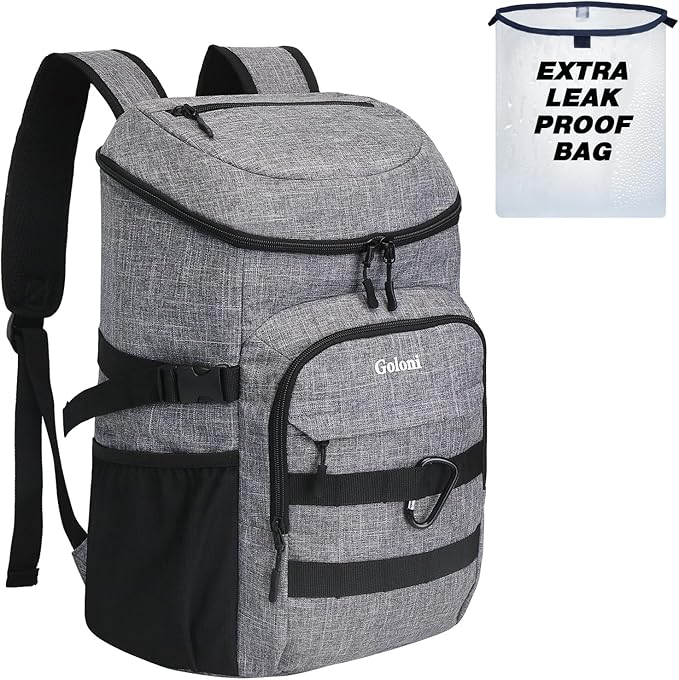 Cooler Backpack Insulated Leak Proof,Small Soft Coolers Bag for Men and Women Camping,Travel,Beach,Hiking,Picnic
