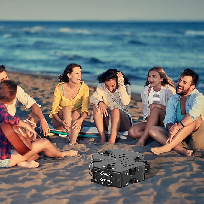 Propane 2 Burner Camping Stove with Carrying Bag, Portable Folding Gas Stove for Camping, Backpacking Camp Stove for Outdoor Cooking, With 17,000 BTU Adjustable Burners for BBQ, Tailgating Black