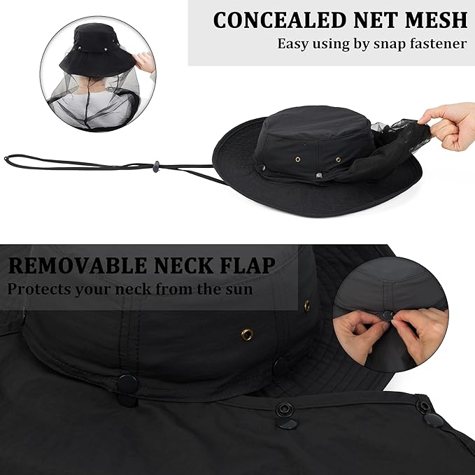 Palmyth Head Net Hat, Sun Hat Safari Hat