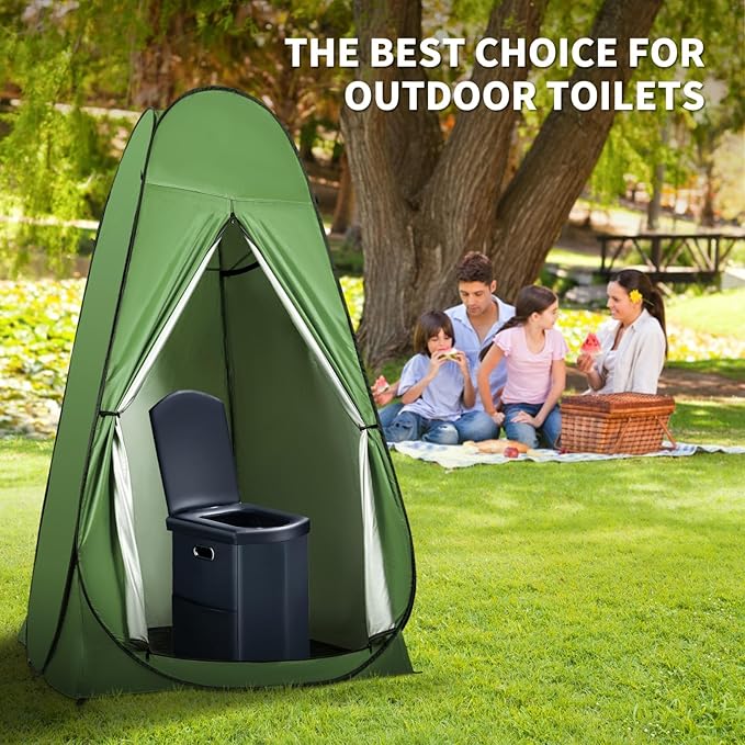 Pop Up Privacy Shower Tent, Outdoor Portable Changing Tent Camping for Camping Beach Toilet Shower Bathroom Changing Room Sun Shelter with Window with Carry Bag