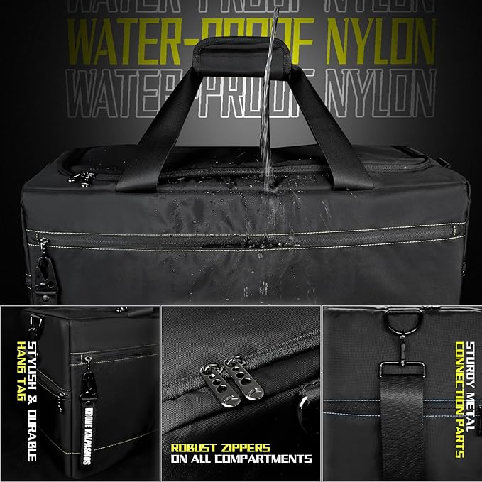 Sneaker Bag for Travel/Sneakerhead gift/Outdoor Sports Bag/Gym Bag /, A Multi-functional Travel Duffel Bag with 3 Adjustable Dividers, & Shoulder Strap,Made of Nylon, by Krone Kalpasmos-classic