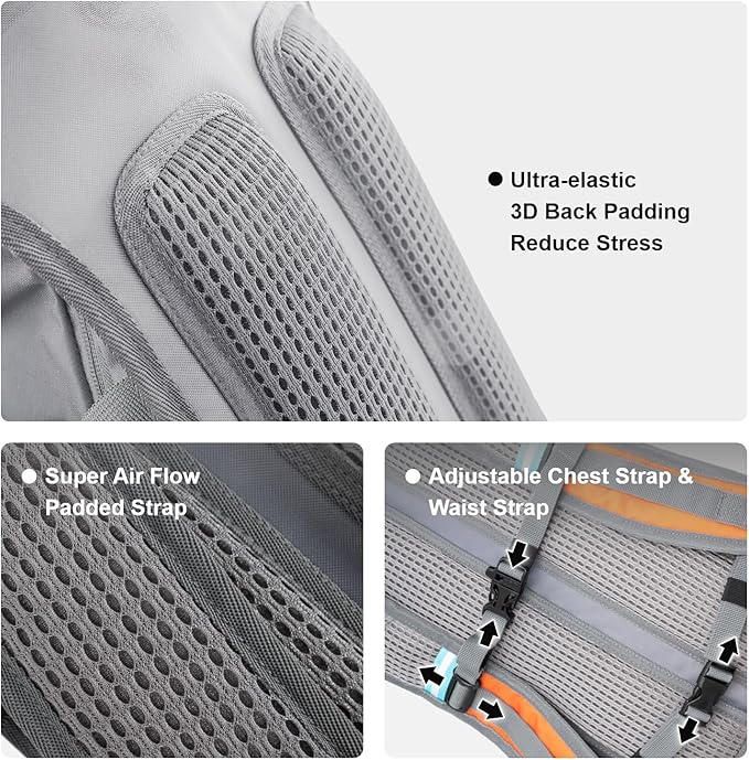 Everfun Hydration Backpack 18L with Water Bladder 2L/3L Hiking Water Backpack Women Men Hydration Pack Insulated Lightweight Day Hydropack with Storage for Hiking, Biking, Running, Festival