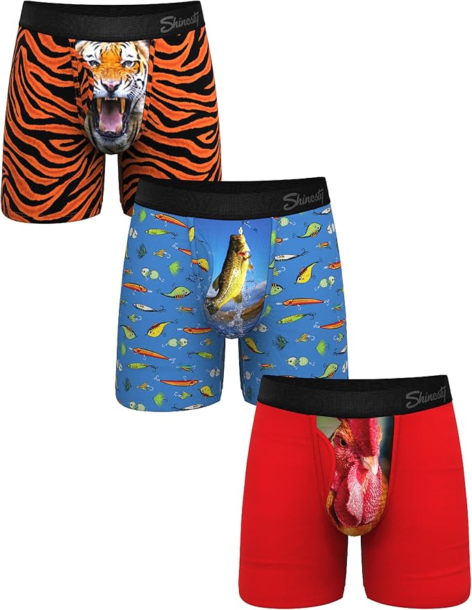 Shinesty Hammock Support Mens Boxer Briefs with Pouch