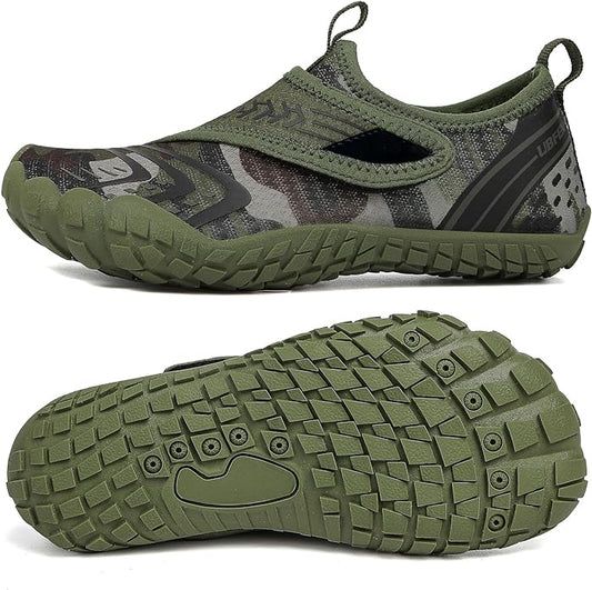 UBFEN Water Shoes for Kids Boys Girls Aqua Socks Barefoot Beach Sports Swim Pool Quick Dry Lightweight Toddler Little Big Kid