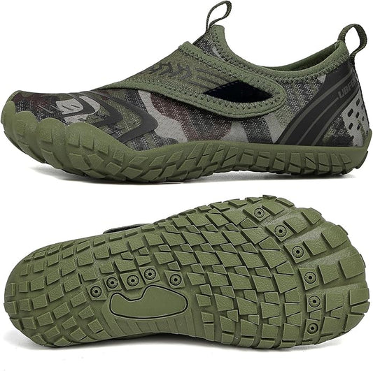 UBFEN Water Shoes for Kids Boys Girls Aqua Socks Barefoot Beach Sports Swim Pool Quick Dry Lightweight Toddler Little Big Kid