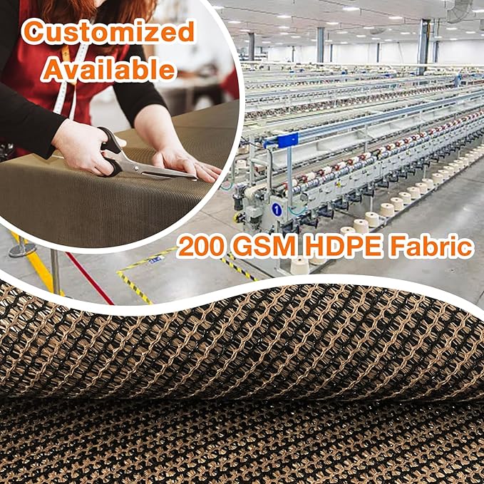 Artpuch Outdoor Pergola Shade Cover 14x20 FT Sun Shade Cloth with Grommets Mocha 90% UV Protection Canopy Patio Privacy Screen (Customized Available)