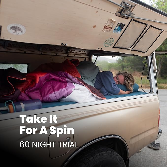 Rumpl Original Puffy Blanket - Warm, Water-Resistant Camping Blanket with 100% Recycled Synthetic Insulation, 52"x75", Original Puffy V2, Valley Dusk