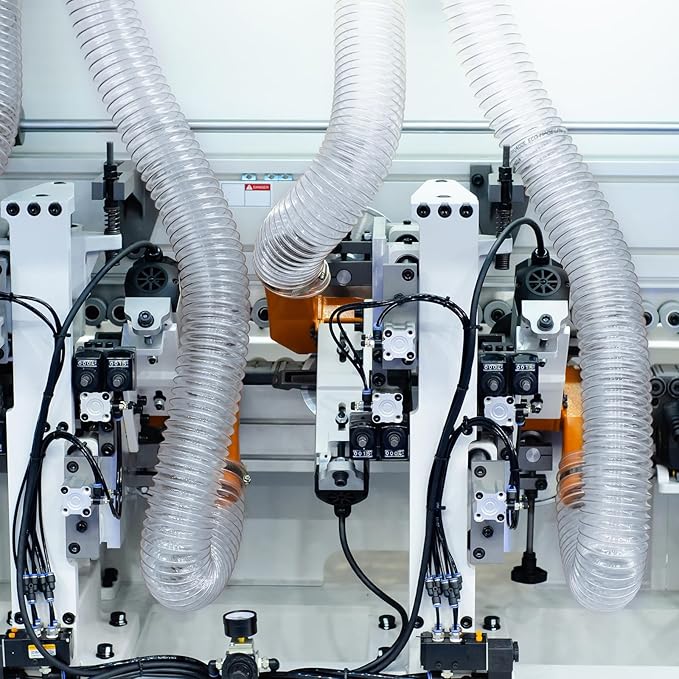 2.5 inches 30 ft PVC Dust Collection Hose with Stainless Steel Clamps Set Flexible Clear Vacuum Puncture Resistant Fume Hose for Vacuums Cleaner Fume Dust Collection System