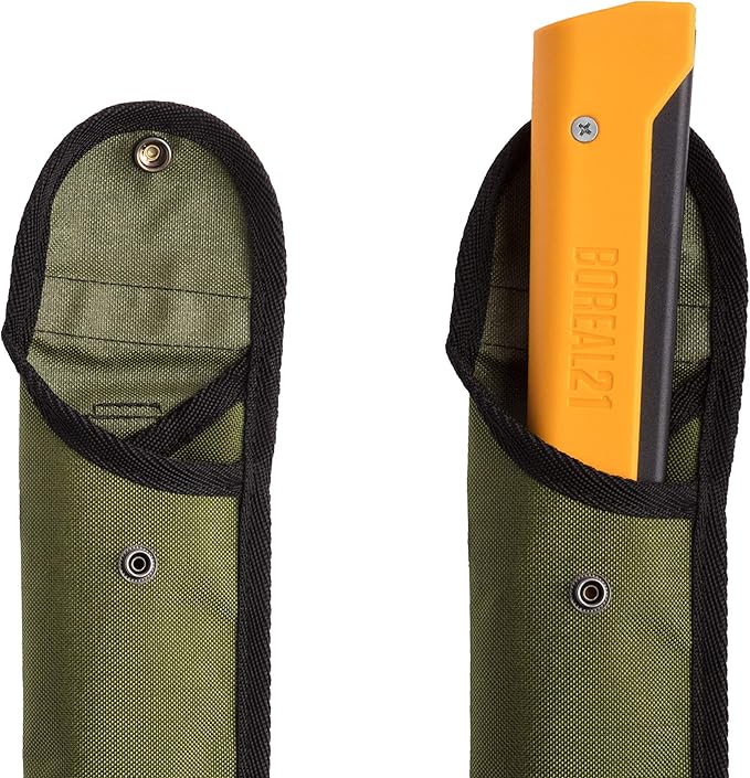 AGAWA - BOREAL21 Tripper KIT - 21 inch Folding Bow Saw, Rugged Cordura Sheath, Additional Aggressive Blade (Black Frame - Yellow Handle)