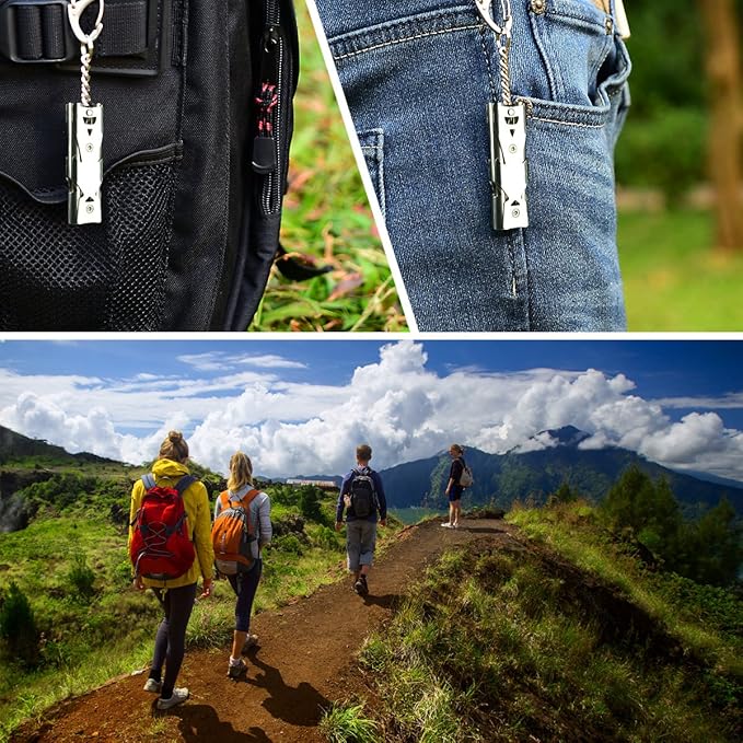 Whistle Emergency Whistles Keychain Rape Whistle Stainless Steel High Decibel Whistles … …