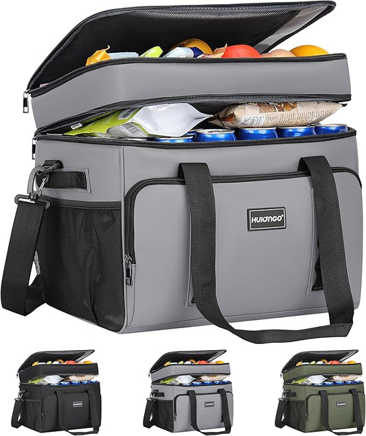 Insulated Soft Cooler Bag, Large Ice Coolers Soft Sided Ice Chest for Beach, Collapsible and Portable