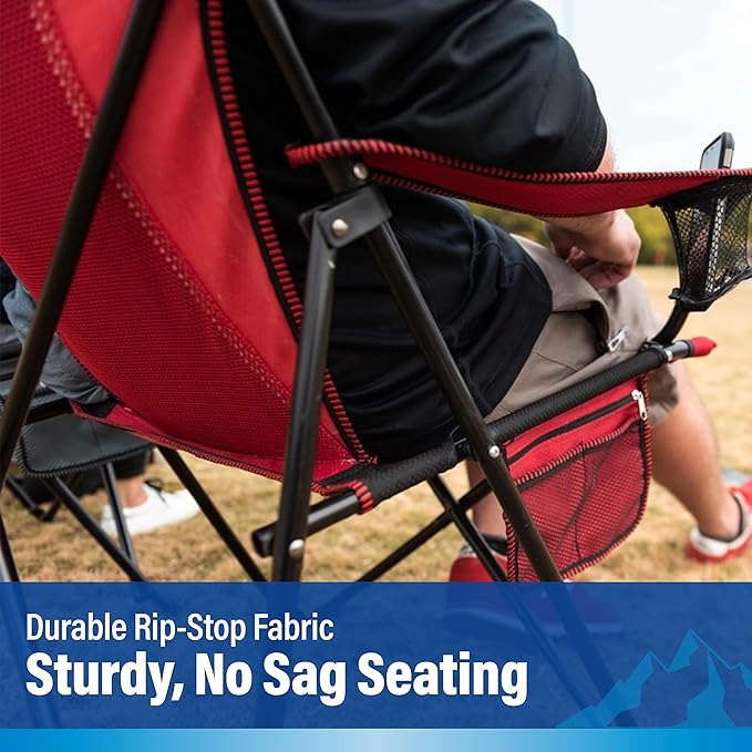 Kijaro Dual Lock Portable Camping Chairs - Enjoy the Outdoors with a Versatile Folding Chair, Sports Chair, Outdoor Chair & Lawn Chair - Dual Lock Feature Locks Position – Ireland Green