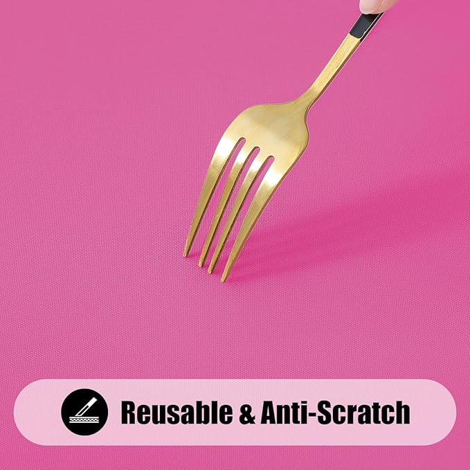 Smiry 2 Pack Rectangle Picnic Table Cloth, Waterproof Elastic Fitted Tablecloths, Washable Polyester Rectangular Patio Table Cover for Camping, Indoor and Outdoor (Rose Pink, 30"x96")