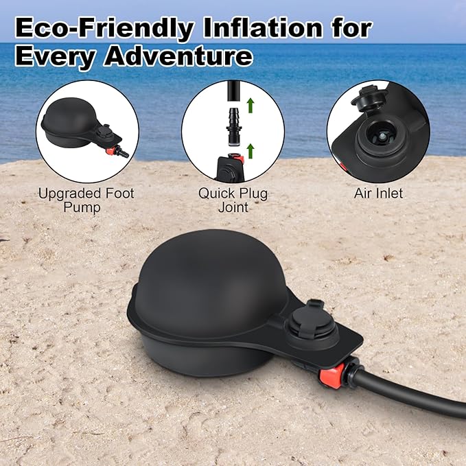 Portable Shower for Camping,5 Gal/20L Solar Heating Camping Shower Bag with Shower Pump,Shower Head,Essential for Camping,Festivals,Overlanding,Beach Trips,Outdoor Showers (Eco Foot Pump)