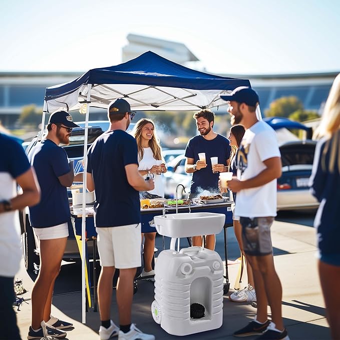 Yescom 45L Hand Wash Station Portable Wash Sink for RV Travel Outdoors