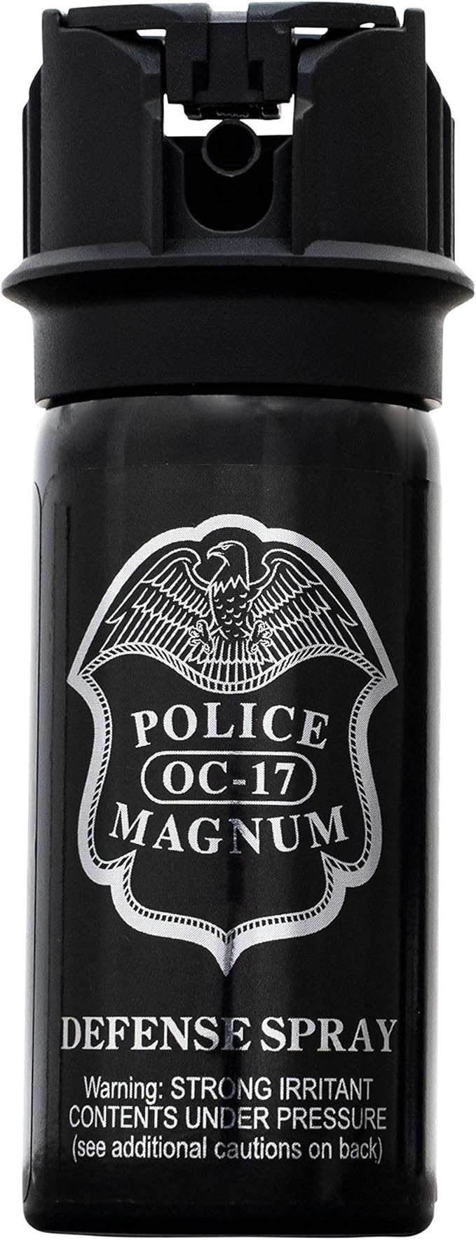 POLICE MAGNUM Pepper Spray Self Defense- Max Strength- 16ft Range- Portable Law Enforcement Unit - Made in The USA - 1 Pack 2oz Flip Top