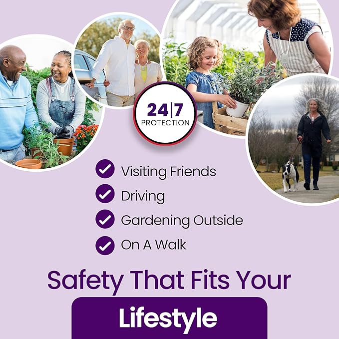 Medical Guardian MGMini | Medical Alert Device for Seniors | Water-Resistant, Emergency Call Button, 24/7 Monitoring, Step Counter, GPS Tracking | Monthly Subscription Required | White