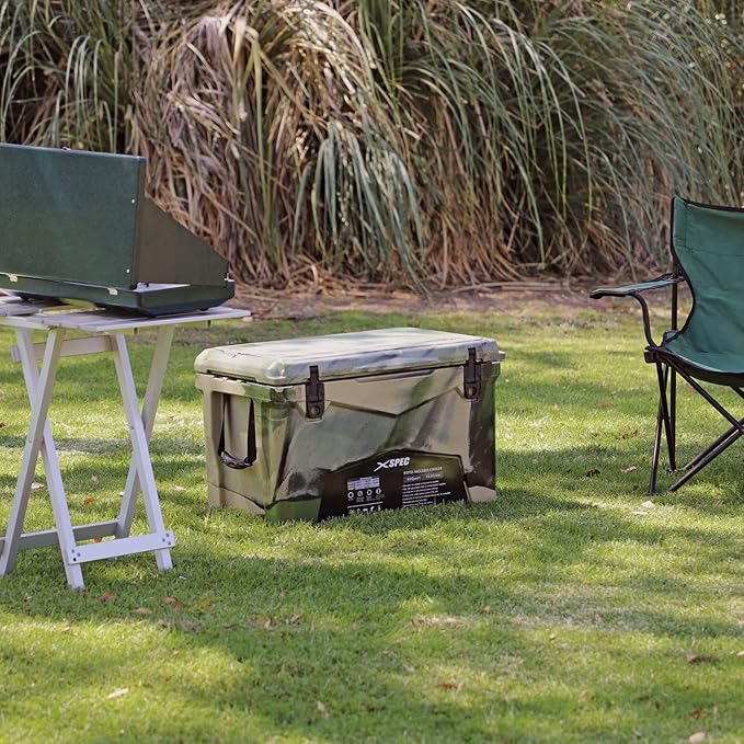 Xspec 60 Qt XL Roto Molded High Performance Camping Cooler Ice Chest | Extra Large Pro Tough Durable Outdoor Overland Rotomolded Hard Cooler