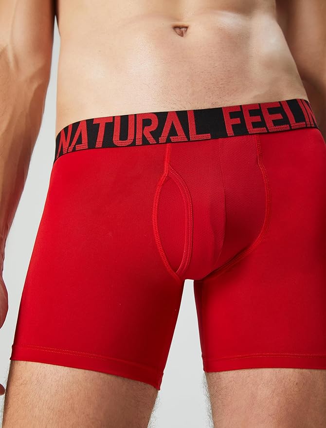 Natural Feelings Mens Underwear Coolzone Boxer Briefs for Men Pack Stretch Performance Quick Dry Sports Underwear
