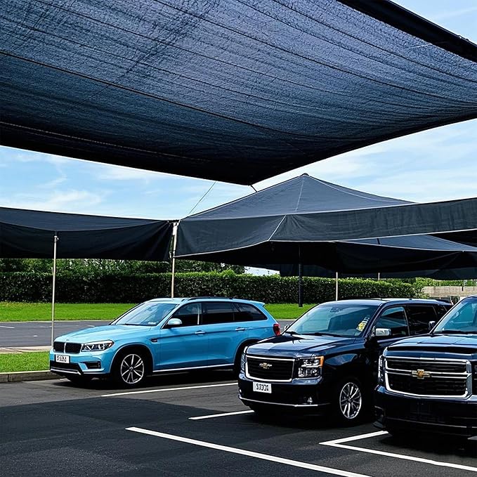 winemana 70% Black Shade Cloth, 3.3 x 13.3 FT Mesh Tarp for Garden Greenhouse Patio, Plants Heat Protection, Outdoor Sun Shade Cover, Resistant Netting Screen with Grommets for Growing Chicken Coop