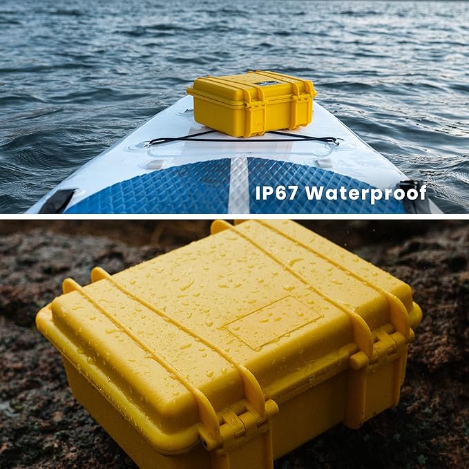 Seahorse 300 Heavy Duty Protective Dry Box Case with Accuform Foam - TSA Approved/Mil Spec / IP67 Waterproof/Airtight/USA Made for First Aid Kits, Emergency Box, Camera