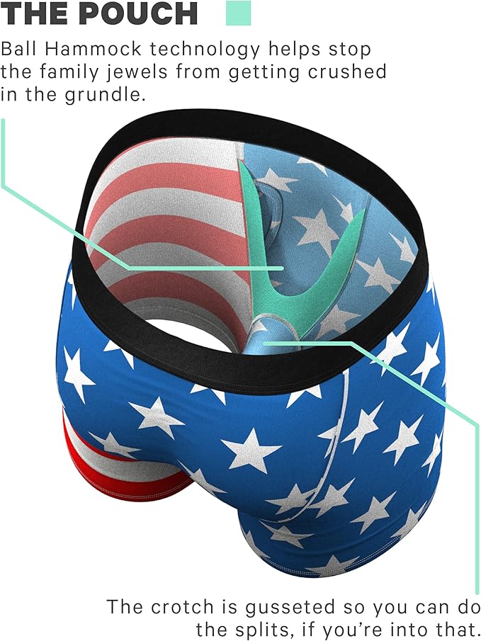 Shinesty Hammock Support Mens Boxer Briefs with Pouch