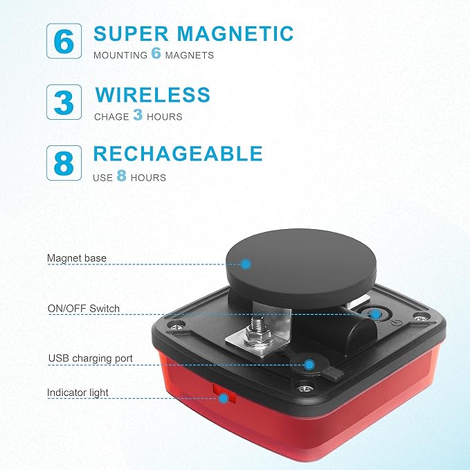 Agrieyes Red Electric Light, Waterproof, High Brightness, Longer Lasting Power, Easy Installation