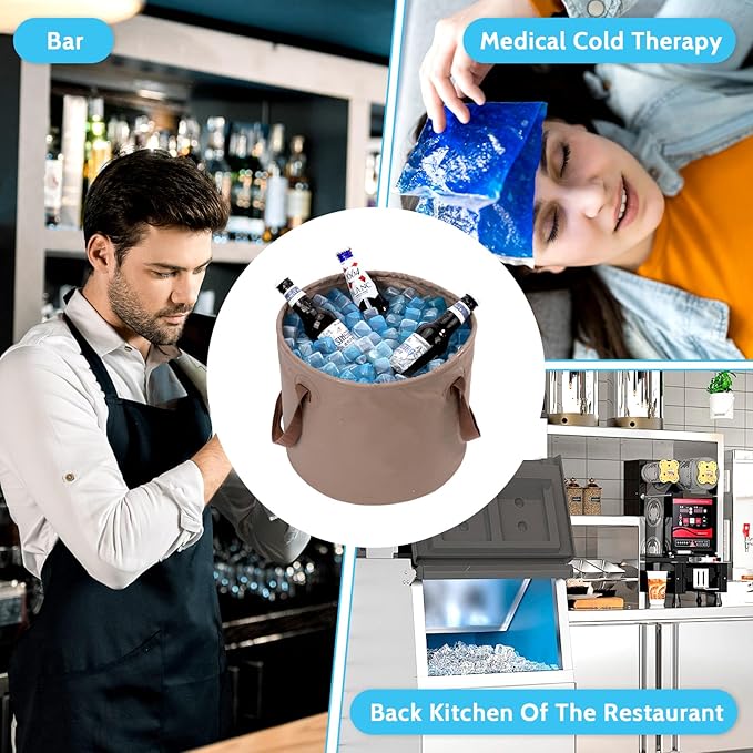 360 Pack Reusable Ice Cubes Refreezable Plastic Ice Cubes Without Diluting Permanent Ice Cube Frozen BPA Free for Bars Party Ice Bath Camping Fishing