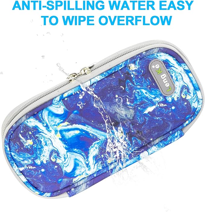 YOUSHARES Insulin Cooler Travel Case - Travel Ice Pack for Diabetic Organize Supplies Diabetes Bags Insulated Cooling Bag (Quicksand Blue)