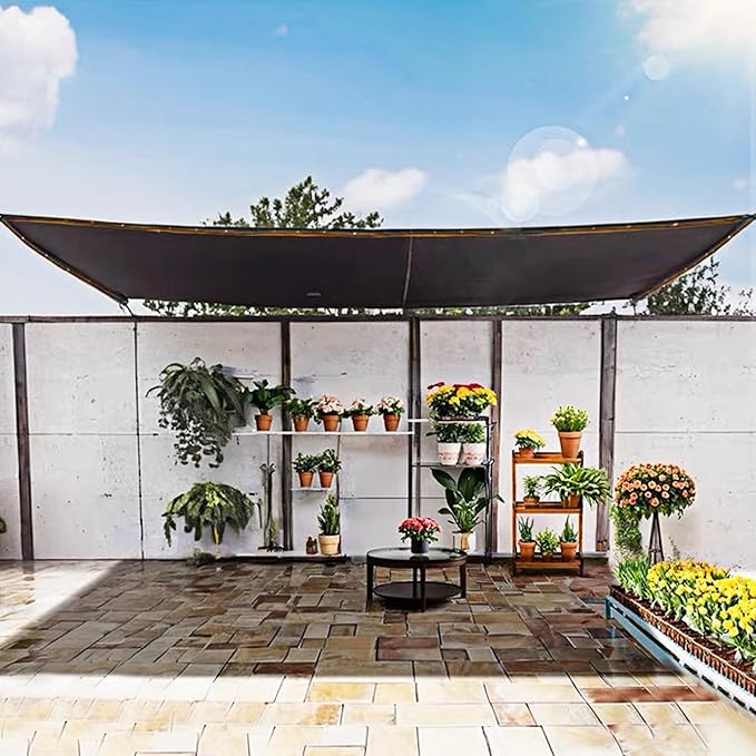 winemana 90% Shade Cloth, Dog Kennel Shade Cover, 3.3 x 6.6 FT Sturdy Durable Sunblock Shade Mesh Tarp with Grommets for Patio Plants Greenhouse Chicken Coop Porch