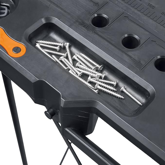 Worx WX066 Sidekick Folding Work Table, Portable All-in-one Work Bench