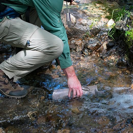 Personal Straw Water Filter - Water Filtration System, Straw Water Purification System, Portable Water Purifier - Outdoor Emergency Survival Gear for Hiking, Camping Accessories and Travel